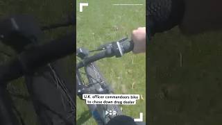 UK officer commandeers bike to chase down drug dealer [upl. by Aimek]