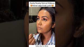 Dusky Skin Makeup Tutorial Step By Step shorts makeuptutorial makeup bridal eyemakeup makeover [upl. by Atisusej]