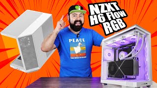 El Futuro del Ensamble Gabinete NZXT H6 Flow en Color Blanco  DrogaDigital [upl. by Atterahs739]