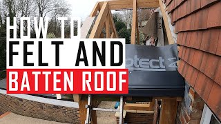 How to Felt and Batten Roof [upl. by Vine]