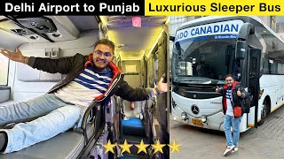 Delhi Airport to Jalandhar Business Class Luxury Bus Journey  Indo Canadian Bus😍 [upl. by Yelsnit392]