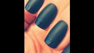 Matte Nails with Glossy Tips in Two Methods [upl. by Pardoes]