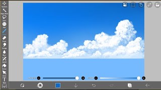 Ibis paint x tutorial  how to make cloud in ibis paint x cloud painting [upl. by Alaik716]