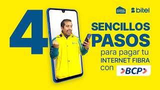 Paga tu recibo BITEL Internet Fibra en la App BCP [upl. by Sousa629]