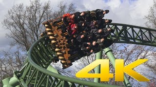 4K  Schwur des Kärnan off ride at Hansa Park in Germany [upl. by Eilyah]