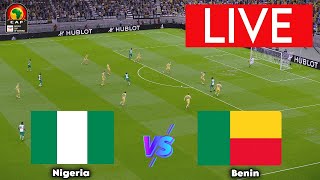 🔴LIVE NIGERIA VS BENIN I ⚽AFRICA CUP OF NATIONS QUALIFICATION 2024 FULL MATCH🏆LIVE STREAMING [upl. by Ellertnom]