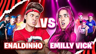 BATALHA DE RAP  ENALDINHO vs EMILY VICK [upl. by Ydak]