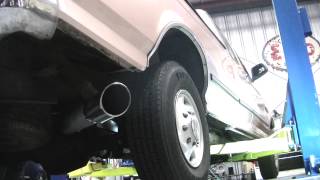 1996 Ford F250 73 Powerstroke MBRP exhaust [upl. by Shore]