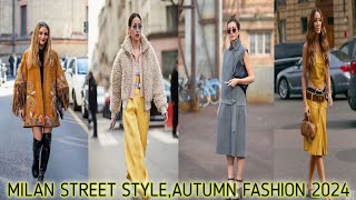 Italian Street Fashion Chic Fall Outfit ideas What are People wearing in Milan this September 2024 [upl. by Ahcirt]