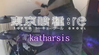 Tokyo Ghoulre S2 OP Full『katharsisTK from Ling Tosite Sigure』Drum Cover 叩いてみた [upl. by Albright213]