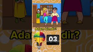 Adam kimdir🕵️✔️ bilmece bilmeceler puzzle bulmaca bulmacalar [upl. by Anidene122]