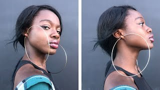 I Wore CrazyBig Hoop Earrings For A Day [upl. by Egidius]