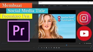 Cara Membuat Social Media Title Adobe Premiere Pro [upl. by Evey]