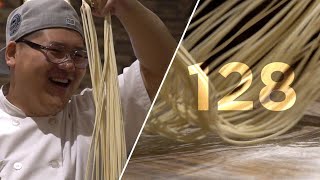 This Chef Can Make 128 Noodles in 10 Seconds [upl. by Duwalt]