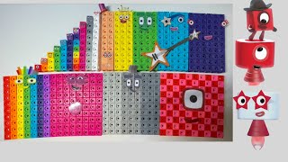 Making numberblocks 110 time table 1100 clubs with car color from MathLink Cubes [upl. by Denton]