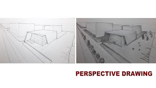 how to draw using two point perspective [upl. by Neladgam]