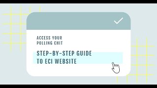 How to Get Your Polling Chit from the ECI Website [upl. by Yruj]