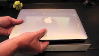 MacBook Air 13quot 2011 core i7 unboxing 256GB [upl. by Ahseikram725]