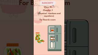 Quick revision of topic Rancidity of Class 10 Chapter1 Chemical reactions and equations [upl. by Jerrilyn]