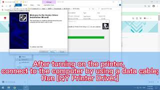 M110、M200 Label printer Driver tutorials [upl. by Nnyrb]