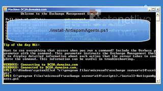 Exchange 2010  Install AntiSpam Agents [upl. by Niboc]