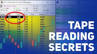 How to Use Tape Reading to Make Quick Profitable Trades for Scalping [upl. by Ayhay]