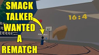 THE SMACK TALKER WANTED A REMATCH  Rec Room VR Basketball 1v1 Gameplay [upl. by Radu625]