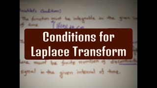 Conditions for existence of Laplace Transform in Bangla [upl. by Enitsrik]