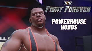 AEW Fight Forever  Powerhouse Hobbs Entrance Signature Finisher [upl. by Ofori]