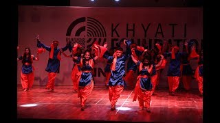 Punjabi song Dance Performance  Khyati Foundation Annual Day 2018 [upl. by Nohsreg]