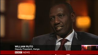 HARDtalk William Ruto Kenyas Deputy President 2019 [upl. by Eanwahs]