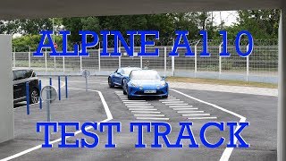 Alpine A110 Test Track in Dieppe France [upl. by Nelad]