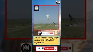 DRDO successfully flight tested VSHORADS in Rajasthan  NILESHMISHRA [upl. by Uzzia]