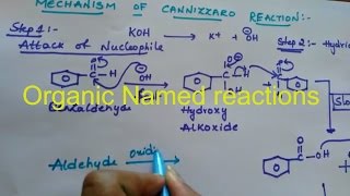 Cannizzaro Reaction organic named reactions class 12 organic chemistry [upl. by Wootan768]