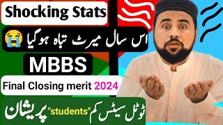 MBBS Admission 2024  Shocking UHS Stats 😭 Final Closing Merit 2024 [upl. by Robet]