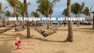 How to Perform Decline Abs Crunches  Weighted Situps [upl. by Manchester]