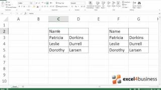 How to Merge Cells in Excel 2013 [upl. by Alleuqram824]