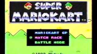 SNES Xband Super Mario Kart SMK Footage 1 [upl. by Ortiz]