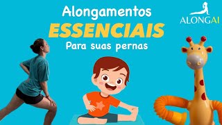 Alongamentos essenciais para as pernas [upl. by Naerad]