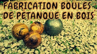 Fabrication Triplette en Bois dOlivier pour enfant  Pétanque [upl. by Rotciv942]