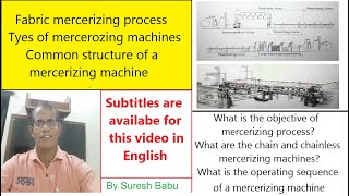 Mercerization process l Types of mercerizing machines l Common structure and working principle [upl. by Elwin]