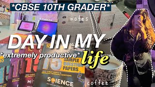 A DAY IN MY LIFE AS A CBSE 10TH GRADER extremely productive I unboxing sample papers note making [upl. by Alaik904]