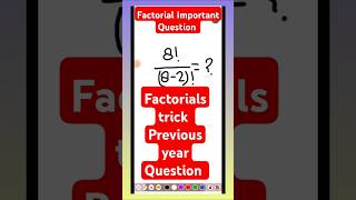 Factorial  Important question Important trick factorial maths short trick Mathsviralvideo [upl. by Cagle922]