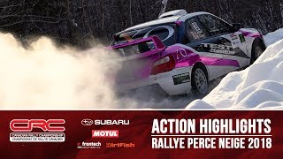 CRC Action Highlights  Rally Perce Neige 2018 [upl. by Hawthorn]