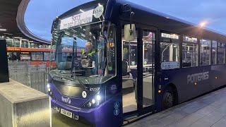 First Potteries Route 7  ADL E20D Enviro200 MMC Voith  YX66 WBP  67177 [upl. by Salema722]