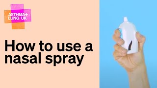 How to use a nasal spray [upl. by Enelkcaj371]