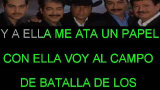 INFIEL POR AMOR TIGRES DEL NORTE KARAOKE [upl. by Dulcine429]