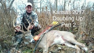 Gettin Stickbow Close Doubling Up In Kansas Part 2 Black widow Bows Recurve [upl. by Illyes]