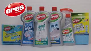 How to remove limescale soap amp rust Discover ERES SANINET [upl. by Wappes]