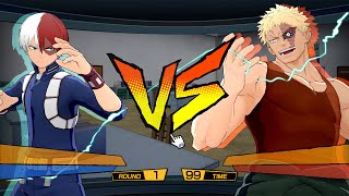 Shoto Todoroki vs Muscular  My Hero Ones Justice 2 [upl. by Jedediah]